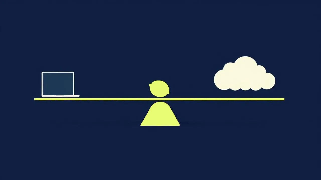 Diagram: On-device AI on a Mac: what it means, and what really runs locally
