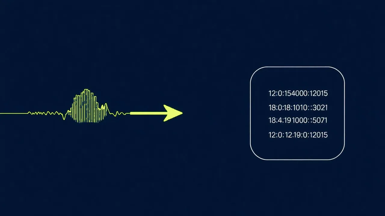 Diagram: Transcribing audio and video on a Mac, without sending the file anywhere